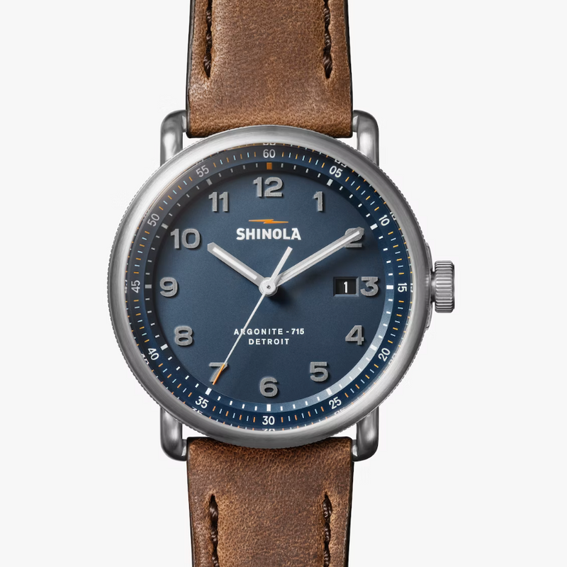 Shinola: Canfield Model C56 3HD 43mm British Leather Strap